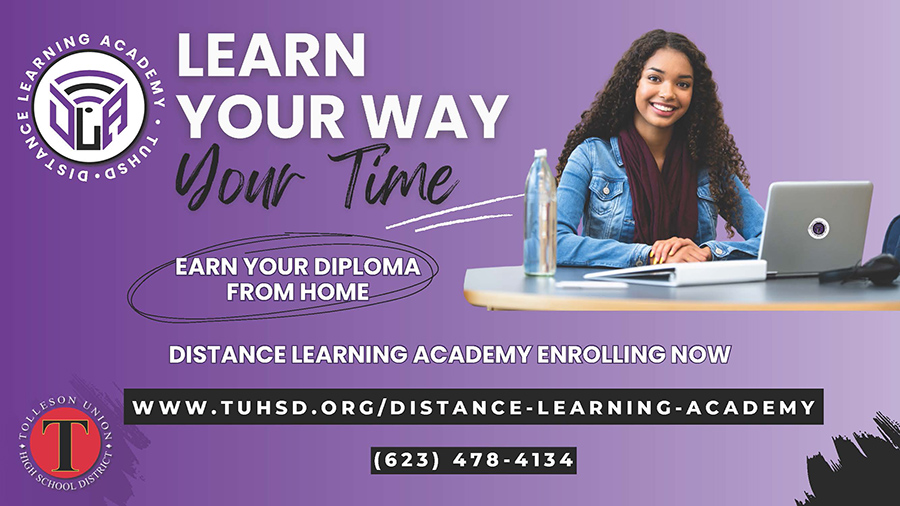 Learn your way, your time - Earn your diploma from home - distance learning academy enrolling now - 623-478-4134